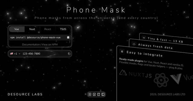 Phone Mask Library